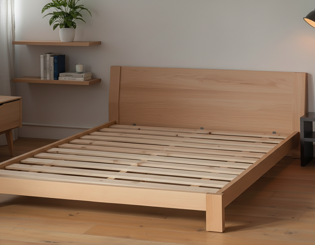 Sengeramme i massiv eg ELITE med solid konstruktion
